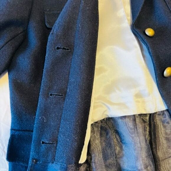 LOFT | Navy Blue Wool Blend Military Jacket size 8 - Picture 7 of 10